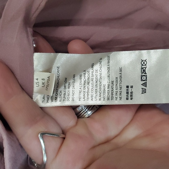 NWT Free People Payton Faux Leather Paperbag Mini Skirt Size 4 Mauve Swoon - Picture 5 of 13